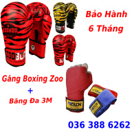 Găng tay đấm bốc Găng tay boxing Combo Bao găng tay đấm bốc boxing Zooboo thumbnail