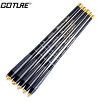 GOTURE 1pc Mini Portable คันสไลด์ตกปลา 8:2 Power Ultralight Telescopic คันเบ็ด 24T Carbon Fiber Spinning Pole คันเบ็ดตกปลา