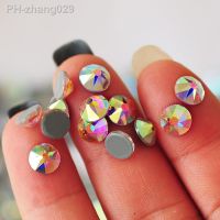 2088 Cut Crystal AB 16 Facets Hotfix Rhinestones Flatback Glitter Iron On Ornament Glass Strass For Clothes Dancing Dress