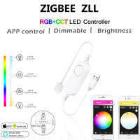 Zigbee USB LED Strip DC5V 1-3M RGBCCT Flexible Light Lamp TV Background Lighting Echo Plus Smartthings Tuya Hu*e Voice Control
