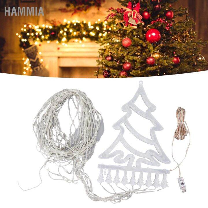 hammia-ไฟน้ำตกคริสต์มาส-305-led-9-สาย-10-โหมดตกแต่งคริสต์มาสพร้อมรีโมทคอนโทรลสำหรับลาน