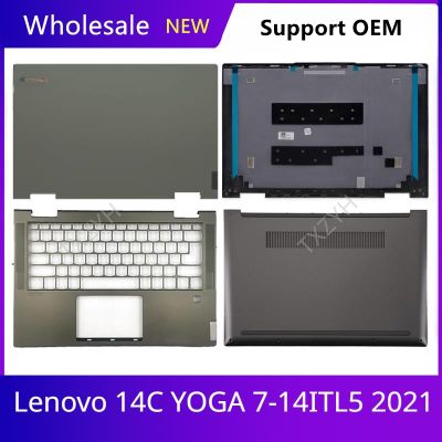 New Original For Lenovo 14C YOGA 7-14ITL5 2021 Laptop LCD back cover Front Bezel Hinges Palmrest Bottom Case ABCD Shell