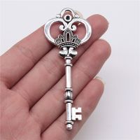 WYSIWYG 1pcs 84mm Vintage Large Key Pendants Charm For Jewelry Making Antique Bronze Color Big Key Charm Pendant Key Retro