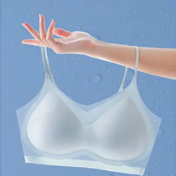 Jelly Stripes Ultra Thin Cup Bra Without Steel Ring Gathering Plus