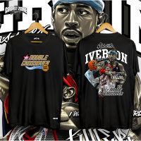 2023 NEWCOURTZONE เครื่องแต่งกายครอสโอเวอร์คู่ IVERSON เสื้อยืดกราฟิก UNISEX