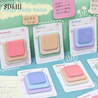 ❀❅﹊ 1Pcs Cute Notepad Sticky Notes School Office Supplies Memo Pad Student Stationery Planner Note Pad Memo Stickers