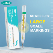 Cofoe thủy ngân miễn phí termometer quy mô lớn lâm sàng khoang miệng nách