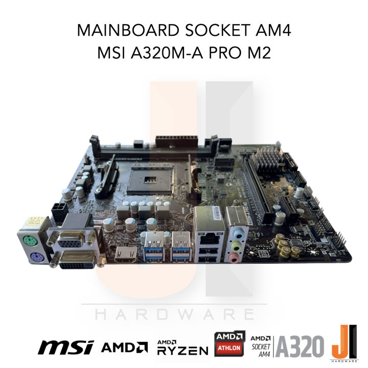 mainboard-msi-a320m-a-pro-m2-socket-am4-สินค้ามือสองสภาพดีมีการรับประกัน