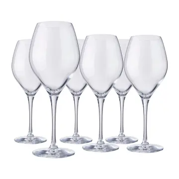 Nude Glass Pure White Wine Glasses Set of 4