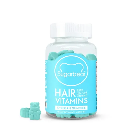 DIJAMIN ORIGINAL) Sugar Bear Hair VEGAN GUMMIES HAIR VITAMIN - 60 Gummies |  Lazada Indonesia