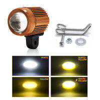 Mini Dual สี Led Fash Spotlights 60W LED รถจักรยานยนต์กระจกมองหลัง Spotlight ผู้ถือ3570ชิปสี่โหมดโคมไฟ1PCS 2PCS