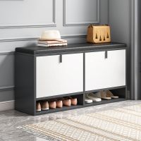 [COD] Shoe shelf home door simple storage porch cabinet put indoors good-looking economical shoe change stool integrated