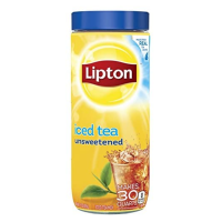 Lipton Iced Tea Unsweetened ลิปตัน ชาผงปรุงสำเร็จ ชนิดไม่หวาน ชนิดขวด 85 กรัม