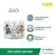 Lốc 6 Chai Nuvi Sữa Chua Uống Lên Men Chai 100ml-TUH
