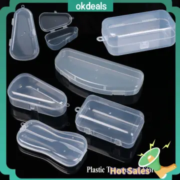 6 Pcs / Set 4.3*4.3cm Mini Clear Plastic Small Box / Fashion Jewelry  Earplugs Storage Boxes / Case Container / Beads Organizer Transparent  Square Box