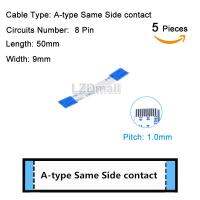 5ชิ้นริบบิ้น FPC ยืดหยุ่นสายแบนพิทช์ยาว1มม. ยาว50มม. ติดต่ออุปกรณ์ทำเครื่องประดับชนิด A-Type 4P 5P 6P 8P 9P 10P 12P 14P 16P 17P 18P 20P 22P 24P 26P 28P 30P 32P FFC สาย5ซม. AWM 20624 80C VW-1 60V