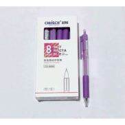Hộp 12 cây bút viết gel nước Chosch CS-8698 8698 nhiều màu xanh tím đỏ đen