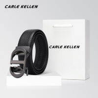 CARLE KELLEN เข็มขัดหนังผู้ชายของแท้หัวเข็มขัดอัตโนมัติเข็มขัดผู้ชายระดับไฮเอนด์เข็มขัดผู้ชายทุกคู่แฟชั่น