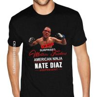 Wholesale American Ninja Nate Diaz T Shirt For Men Top Quality Oversized Anime Tshirt Men Cotton Round Neck Tees