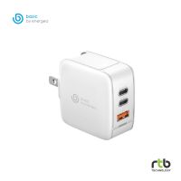 Bazic หัวชาร์จ USB Wall Charger 65W (US+UK) รุ่น GoPort Gan65 - White