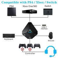 Wired Keyboard and Mouse Adapter Converter for PS4 PS3 XboxOne Xbox360 Nintend Switch Support Custom Mapping Reset Button