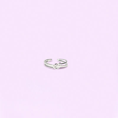 aesdothete-AESDOTHETERING5 แหวนเงิน แหวนคริสตัล แหวนคุณหนุ แหวนปรับขนาดได้ แหวนใส่ทุกวัน