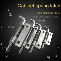 1Pc Industrial Cabinet Welding Distribution Cabinet Spring Bolt Hinges Stainless Steel Spring Barrel Bolt Latch Hinge Door Hardware Locks Metal film r