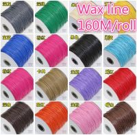 【YD】 160Meters/Roll 1mm 1.5mm Waxed Cotton Cord Thread String Necklace Rope Bead Jewelry Making for