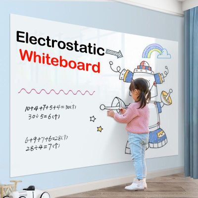 Innovative Whiteboard Sticker: Static Cling, No Residue, Perfect for Drawing and Writing on Any Surface Dry Eraser White Board