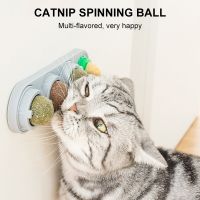 Cat Wall Ball ของเล่น สัตว์เลี้ยงแมวหมุนขนมขบเคี้ยว Licking Spinning Toy การดูแลทันตกรรม สุขภาพฟัน แมลง ถุงน้ำดี อุปกรณ์แมว