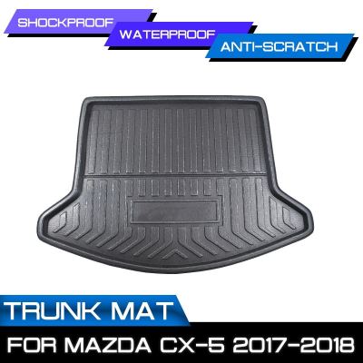 พรมปูพื้นรถยนต์สำหรับ Mazda CX-5 2017 2018ด้านหลัง Anti-Mud Cover
