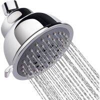 Shower Head High Pressure, Rain Shower Head, 4 Inch Detachable Showerheads, Tool-Free Installation, Automatic Cleaning