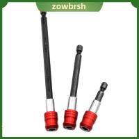 ZOWBRSH 3-Pack ด้ามหกเหลี่ยม1/4นิ้ว ส่วนต่อขยายดอกสว่าน ที่วางของ อะแดปเตอร์ขยาย สกรูน๊อต บิตไดรฟ์1/4นิ้วทั้งหมด