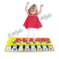 70x27CM Piano Mats Musical Carpets with 8 Keys &amp; 6 Animals Sound Touch Baby Play Musical Carpet Mat Educational Toys for Kids