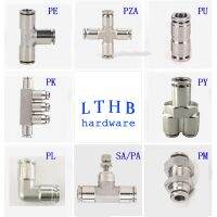 Pneumatic Fittings PU PY PE PV PK PZA Air Hose Quick Fittings Water Pipe Connector Air Cylind Push In Hose Couping Joint 6mm 8mm Pipe Fittings Accesso