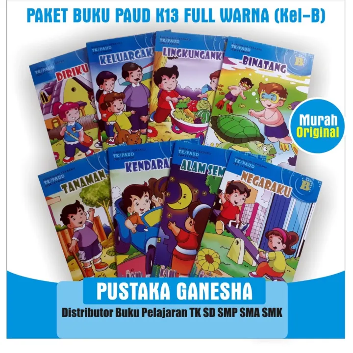 Buku Paket Tematik PAUD TK K13 Kelompok B Full Warna Untuk Usia 4-5 ...