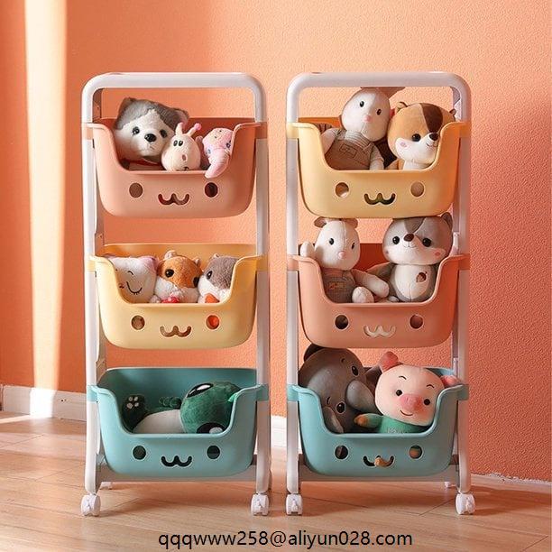 Toy storage deals cart with wheels