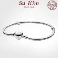 Hot Sale fit Original pan celet for Women Real 100 925 Sterling Silver Snake Chain Bangle Charms DIY high quality Jewelry