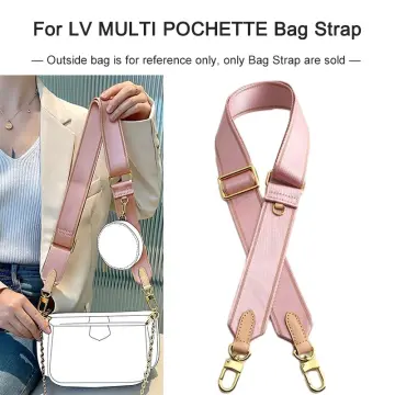 Multi Pochette Accessories Replacement Crossbody Strap Adjustable Wide Canvas Strap for LV Purse Shoulder Bags