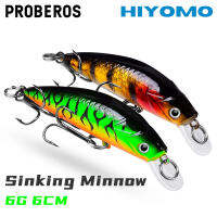 PROBEROS1pcs จมสร้อย6กรัม6เซนติเมตรเหยื่อตกปลาไบโอนิคไมโคร Crankbait ประดิษฐ์ญี่ปุ่นฮาร์ดเหยื่อที่มี8 # ตะขอแหลมเบสอุปกรณ์ตกปลาโมโหเหยื่อ DW533