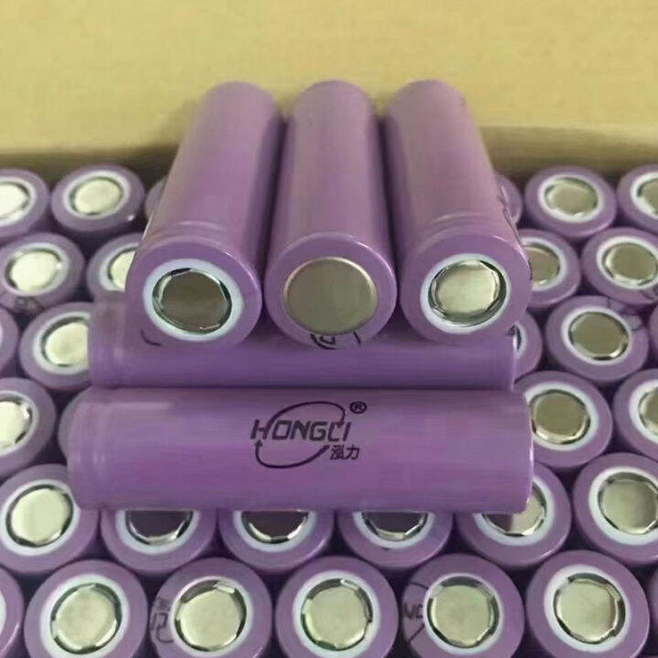 lithium Hongli 18650 battery 1200mAh flat head Hongli 3.7V small fan ...