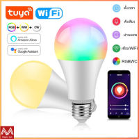 XIAO MI หลอดไฟ LED WiFi Smart LED Bulb Dimmable Lamp หลอดไฟอัจฉริยะ ปรับได้ 9W/10W,RGB C+W ,Smart Life Tuya App Remote Control Work with Alexa Echo Google Home E27