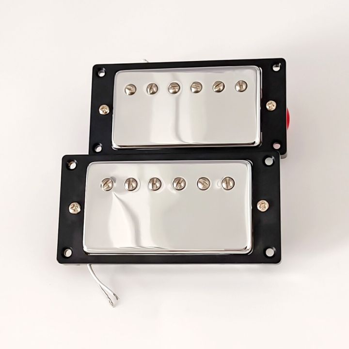 humbucker-electric-guitar-pickup-chrome-neck-bridge-pickup-50mm-52mm-with-ring-for-lp-style-electric-guitar
