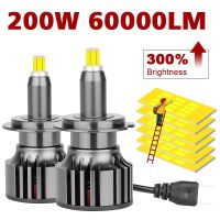 H7 LED 360 degree H1 H11 Car Headlight Bulb HB3 HB4 9012 HIR2 Bi LED Projector H8 9005 9006 200W 60000LM Motorcycle Fog Lamp 12V Bulbs  LEDs  HIDs