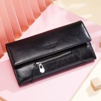 KAVIS Genuine Leather High Capacity Women Wallet New Style Female Portomonee Fashion Money Bags Zipper Card Holder Handy Perse