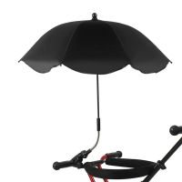 Baby Stroller Folding Umbrella UV Sun Rain Protection Parasol 360 Degrees Adjustable Universal Stroller Sunshade Canopy CoverBab