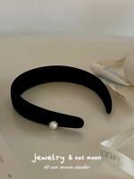 Vivienne Westwood High-end High-end high-quality baroque pearl French retro light luxury velvet wide-brimmed sponge Korean-style headband