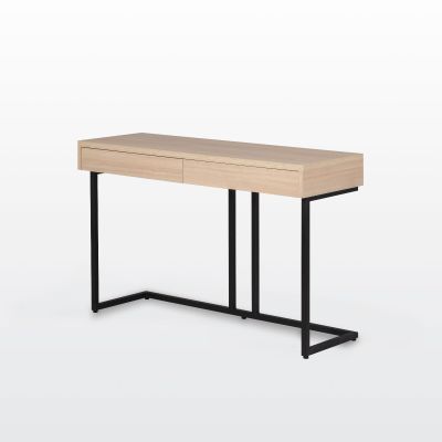 modernform โต๊ะเครื่องแป้ง รุ่น BEN ขาเหล็กดำ สี MD555 WN RIGATO