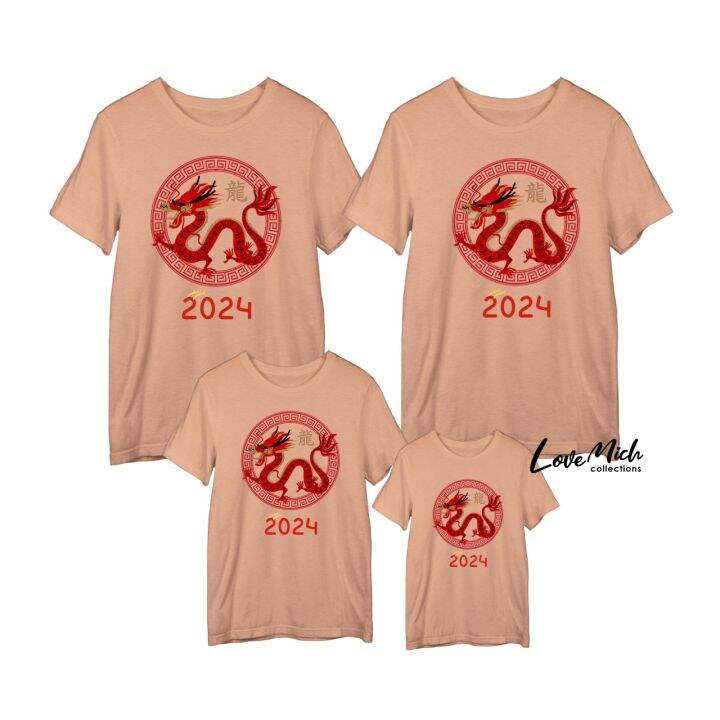 Apricot Crush Color of the Year 2024 Family Shirt Set Year of the
