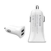 พร้อมส่ง โปรโมชั่น USB Car Charger Quick Charge หัวชาร์จรถยนต Dual USB อะแดปเตอร์ชาร์จไฟรถยนต สามารถชาร์จพร้อมกันได้ 2 เครื่อง ของแท้ ส่งทั่วประเทศ อะ แด ป เตอร์ อะแดปเตอร์ รถยนต์